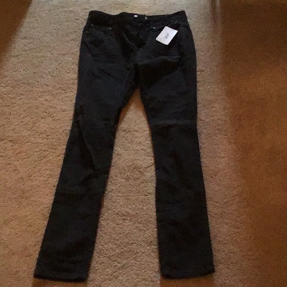 Free People Black cord skinny leg jean. NWT
